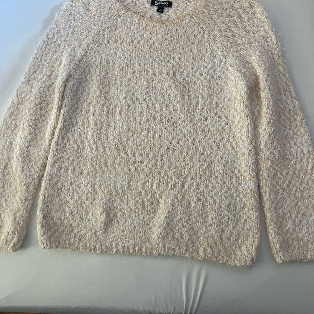 Beige Textured Women's Sweater